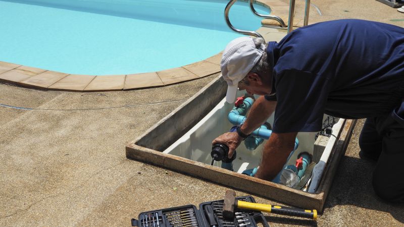 Local Inground Pool Lighting pros at work