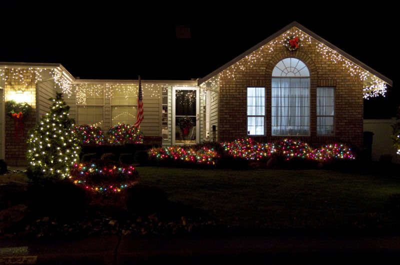 Holiday Lights Hanging in Kansas City, KS