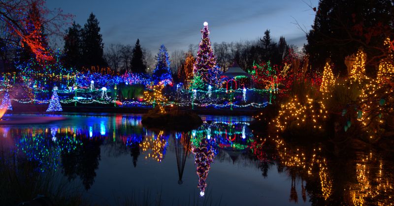 Holiday Lights Hanging in Kansas City, KS