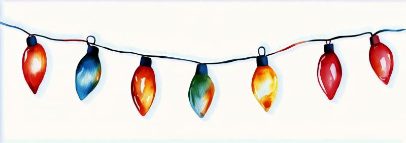 Holiday Lights Hanging in Alpharetta, GA