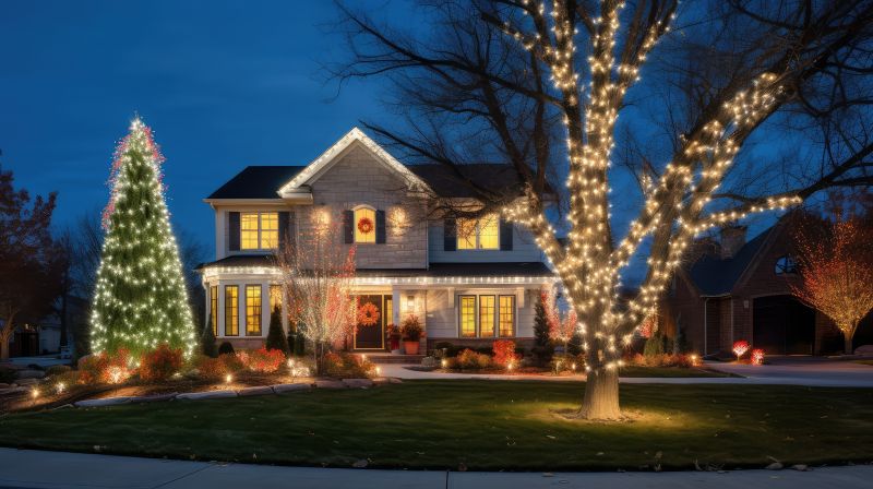 Residential Holiday Lights Installation