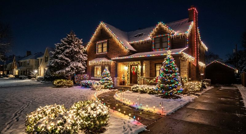 Seasonal Lights Installation in Kansas City, KS