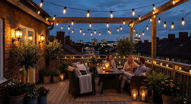 Terrace Lighting Installation in Orem, UT
